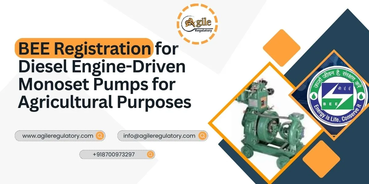 BEE Registration for Diesel Monoset Pumps India 2026