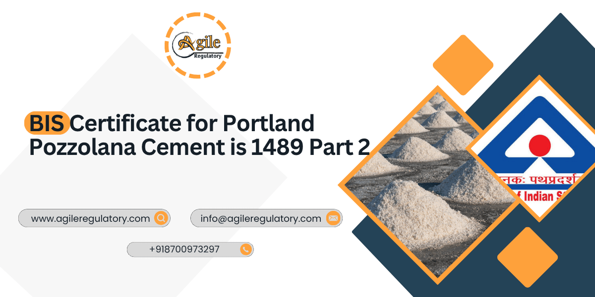 BIS Certificate for PPC Cement (IS 1489 Part 2)