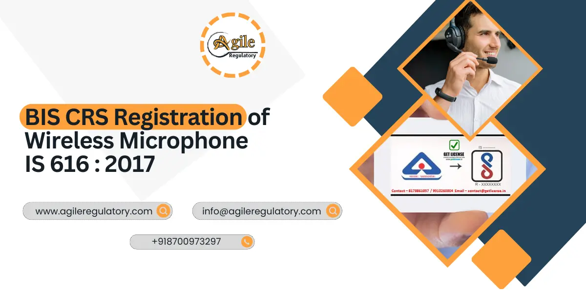 BIS CRS Registration of Wireless Microphone IS 616 : 2017