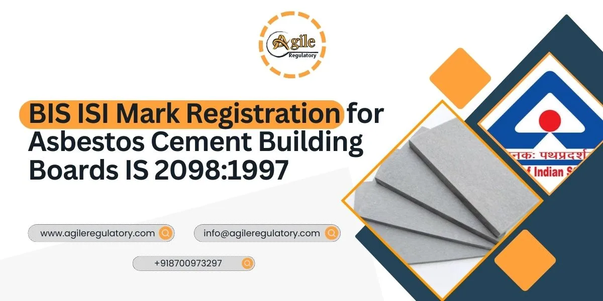 BIS ISI Mark for Asbestos Cement Building Boards IS 2098