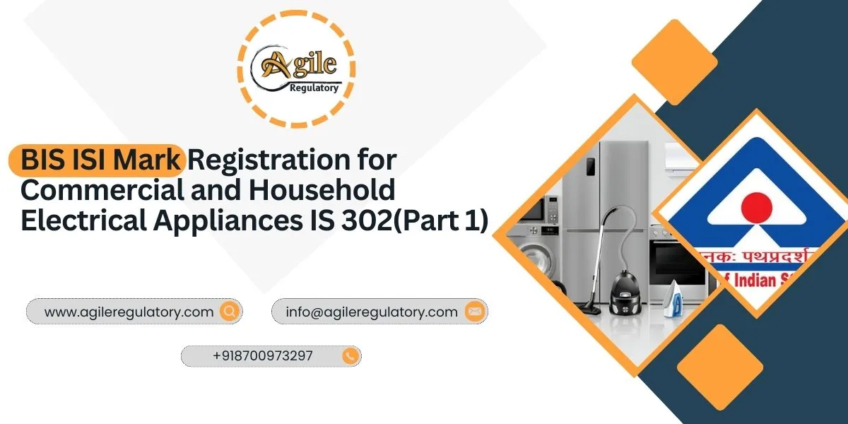 BIS ISI Mark Registration for Electrical Appliances IS 302