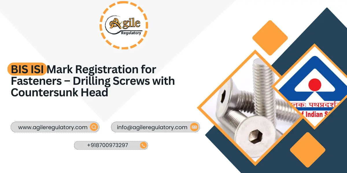 BIS ISI Registration for Cross Recessed Drilling Screws