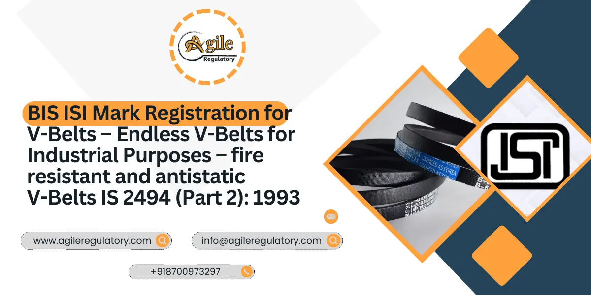 BIS ISI Mark for Fire Resistant V-Belts IS 2494