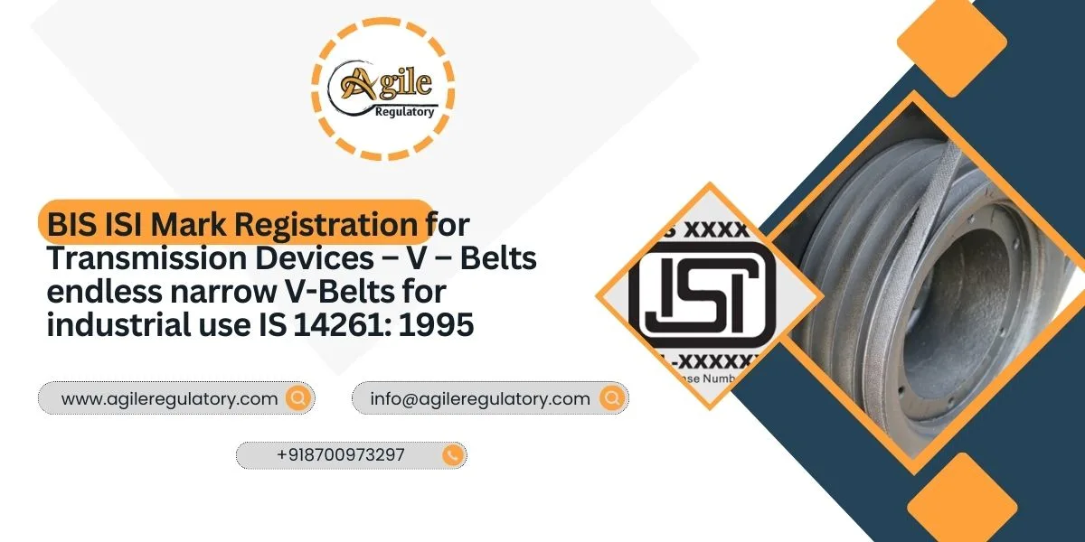 BIS ISI Mark for Industrial Narrow V-Belts IS 14261