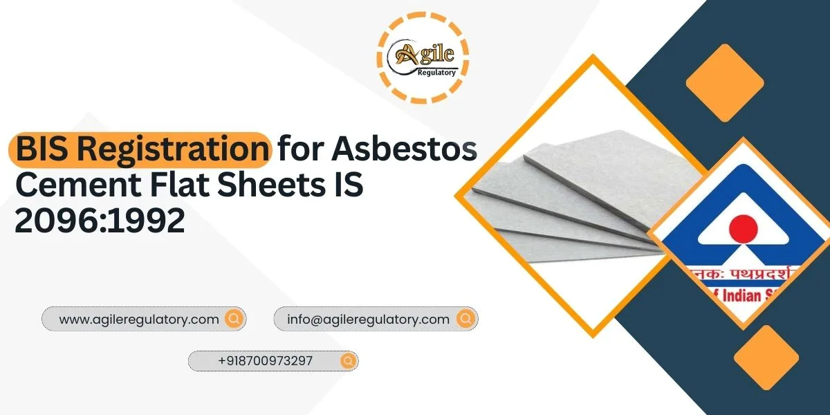 BIS Registration for Flat Asbestos Cement Sheets 2026