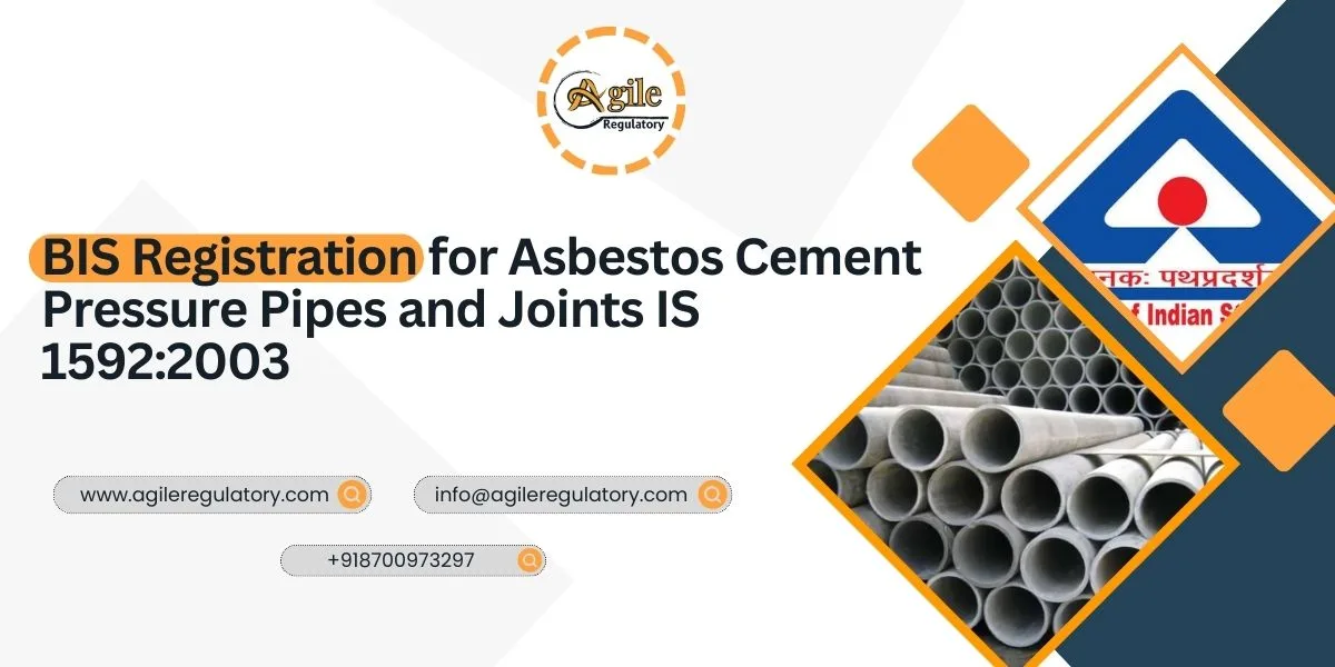 BIS Registration Process for Pressure Pipes and Joints