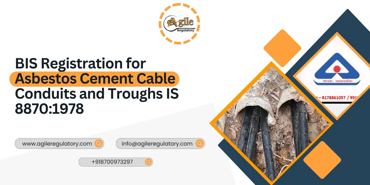 BIS Registration for Cable Conduits IS 8870:1978
