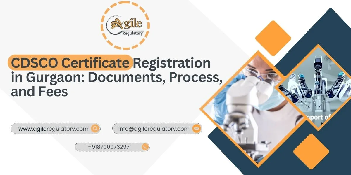 CDSCO Certificate Registration in Gurgaon