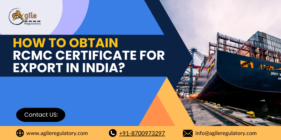 RCMC Certificate for Export in India?