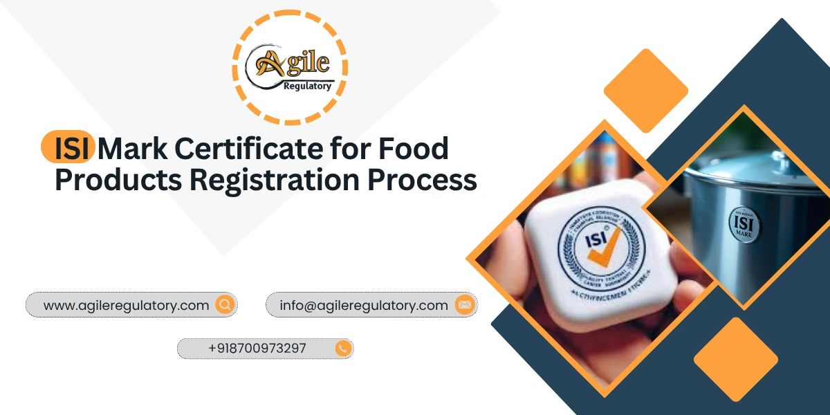 ISI Mark Certificate for Food Products Registration Process